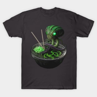 Bowl of Alien Ramen Noodles T-Shirt